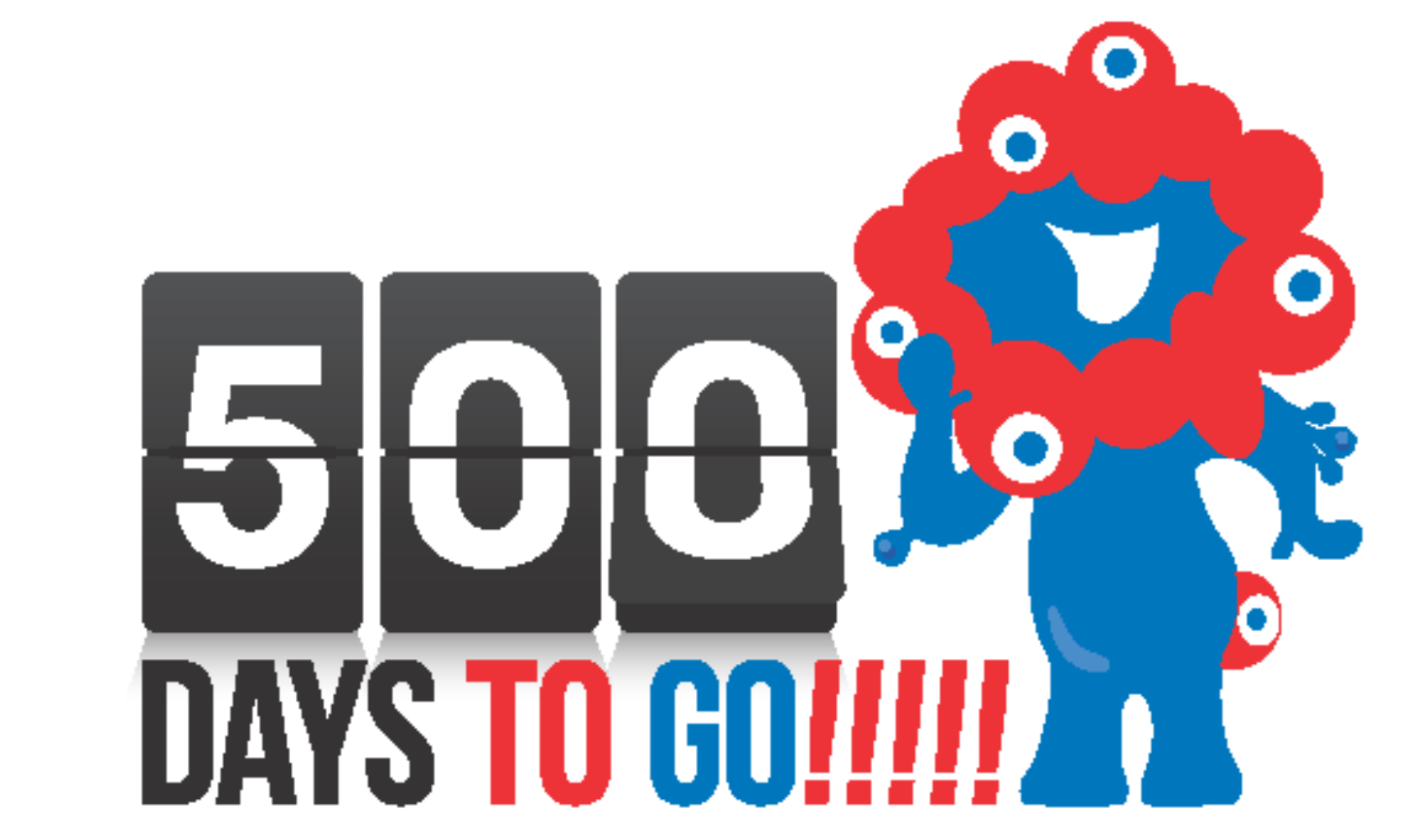 開幕500日前を記念したデザイン