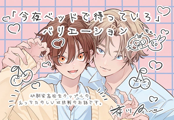 11/4発売】大人気！守備攻×攻撃受バカップル第2巻 BLコミック『今夜