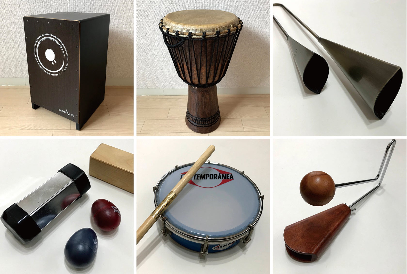 【画像】講座で使用する楽器の例 