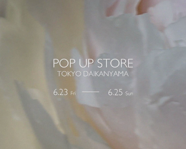 「Olu. POPUP STORE TOKYO DAIKANYAMA」メインイメージ