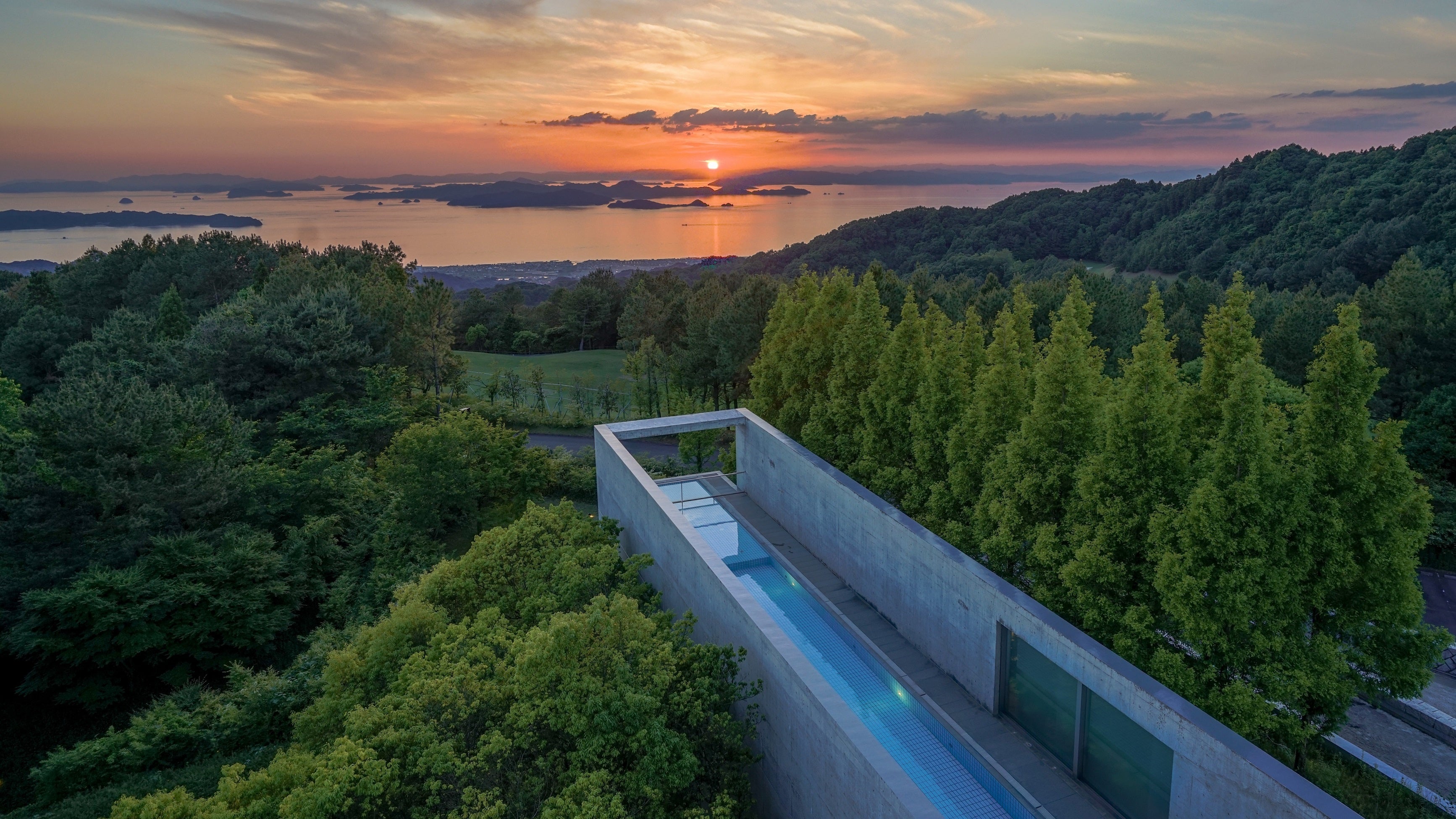 瀬戸内海を望む景色