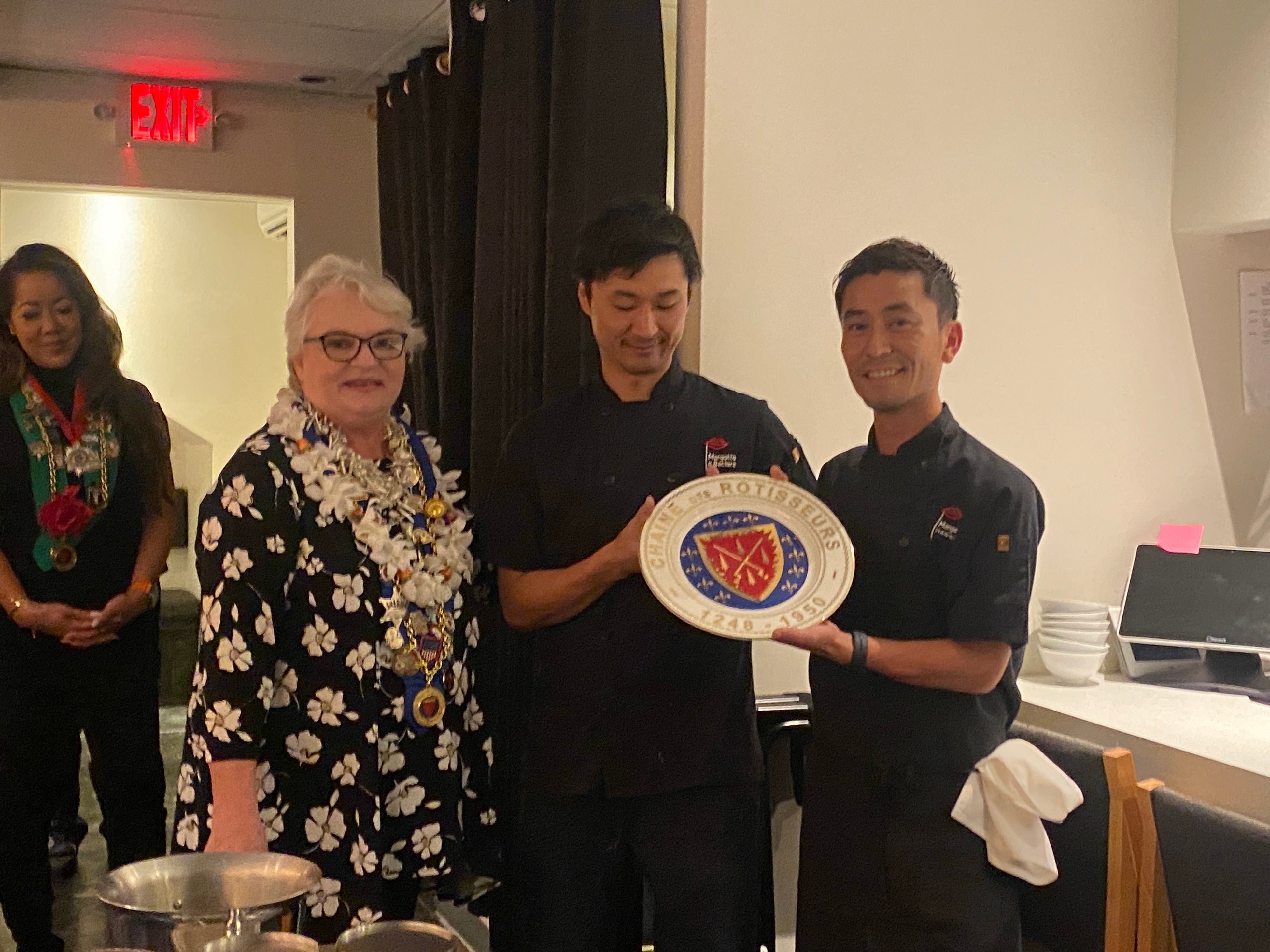 シェーヌ・デ・ロティスール協会からの授賞式