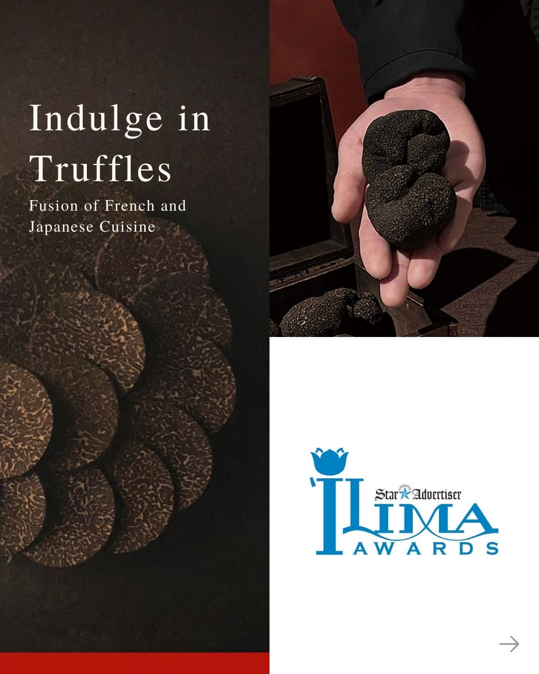 Hawaii地元新聞社による2022ベストニューレストラン１位に