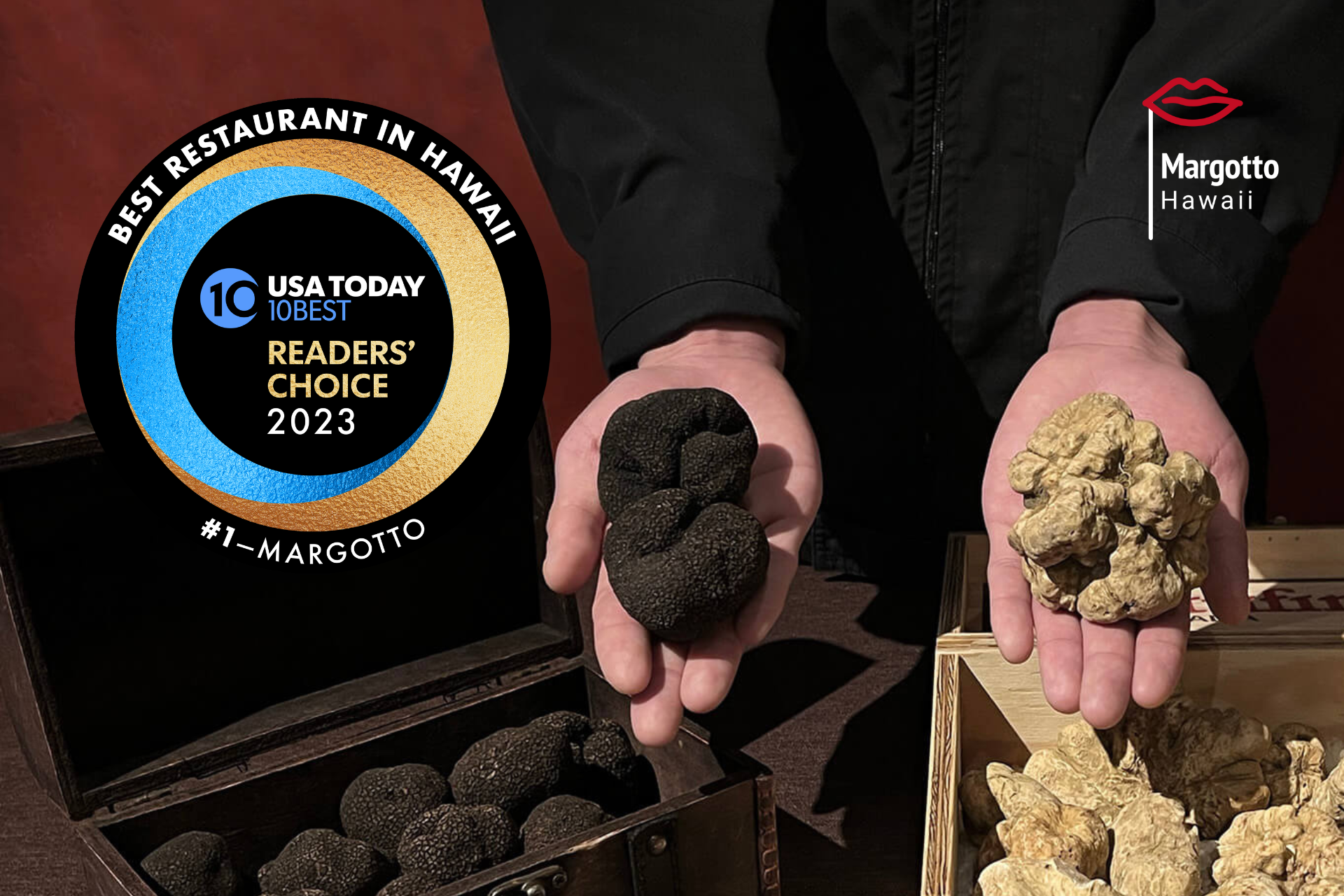 常に世界から新鮮なトリュフを取り寄せてます