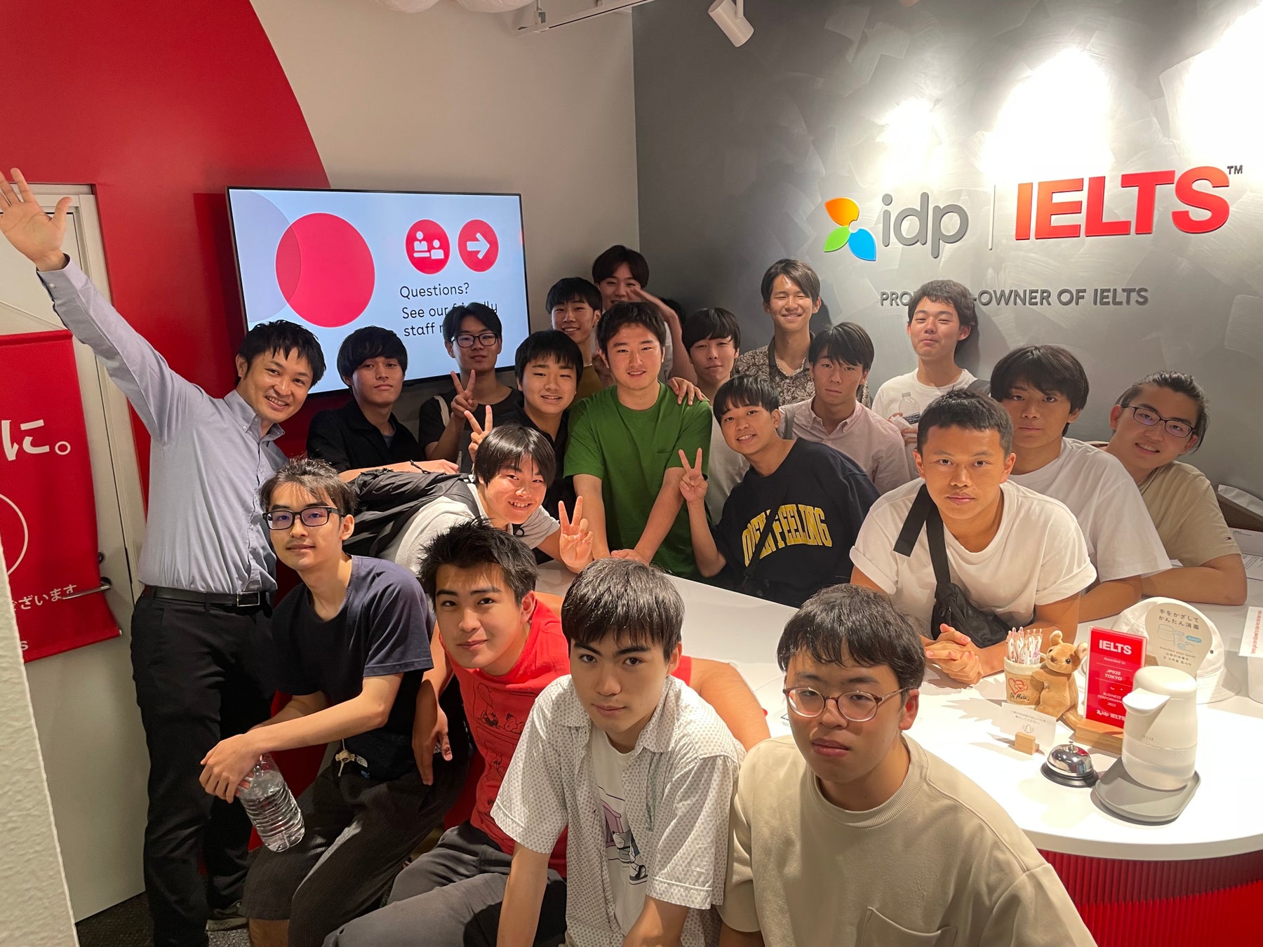 IELTS本試験の受験を終えたグローバルコース1期生(高3)