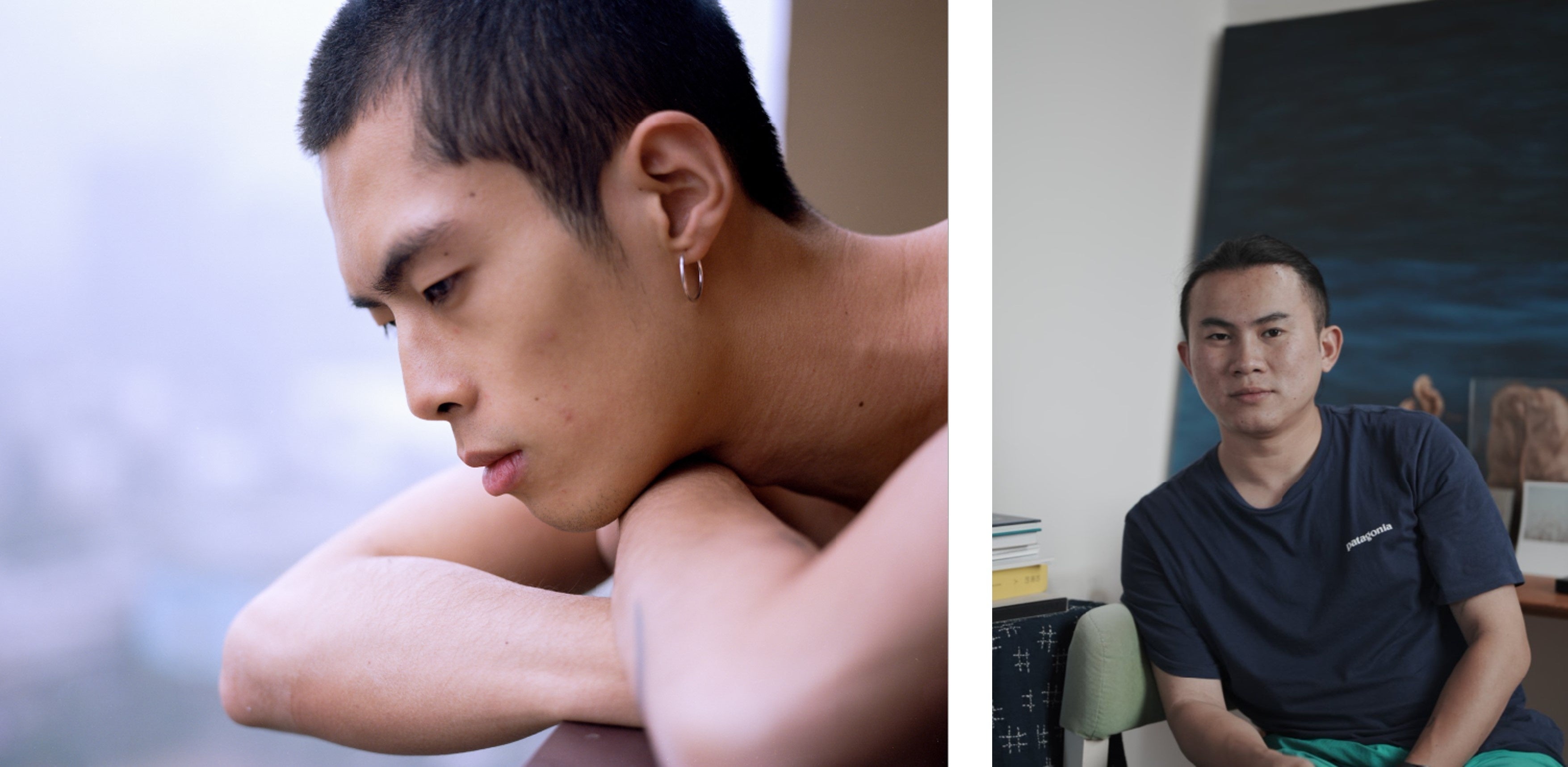 A young man looking out the window, Hangzhou, China, April 17, 2021 from the series New Comer © Ziyi Le LOBA 2023｜Portrait Ziyi