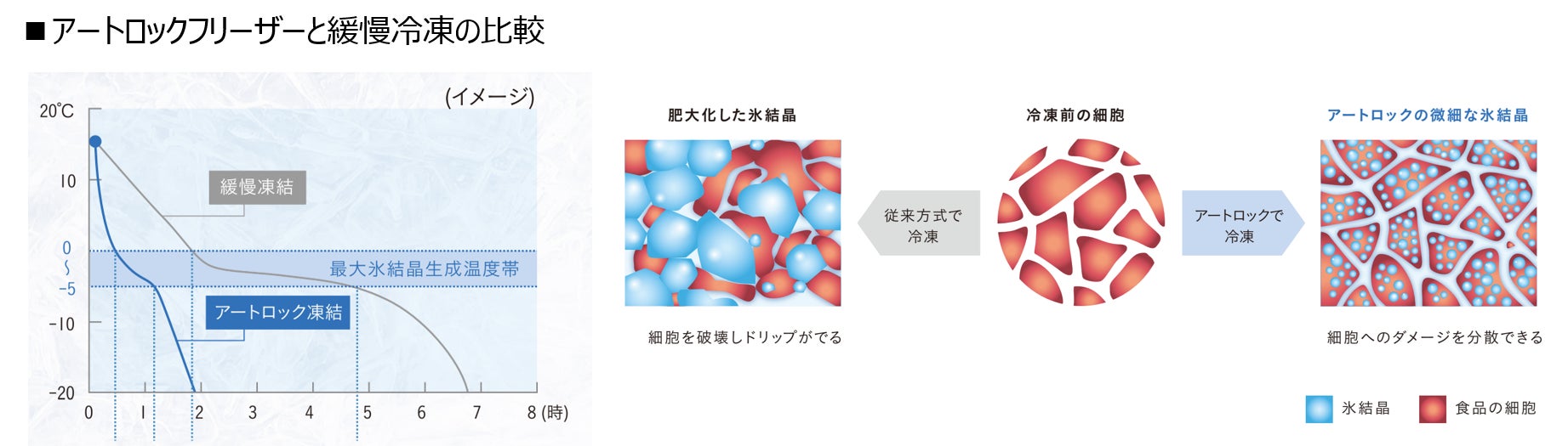 デイブレイク社特殊冷凍機「アートロックフリーザー」特殊冷凍の仕組み