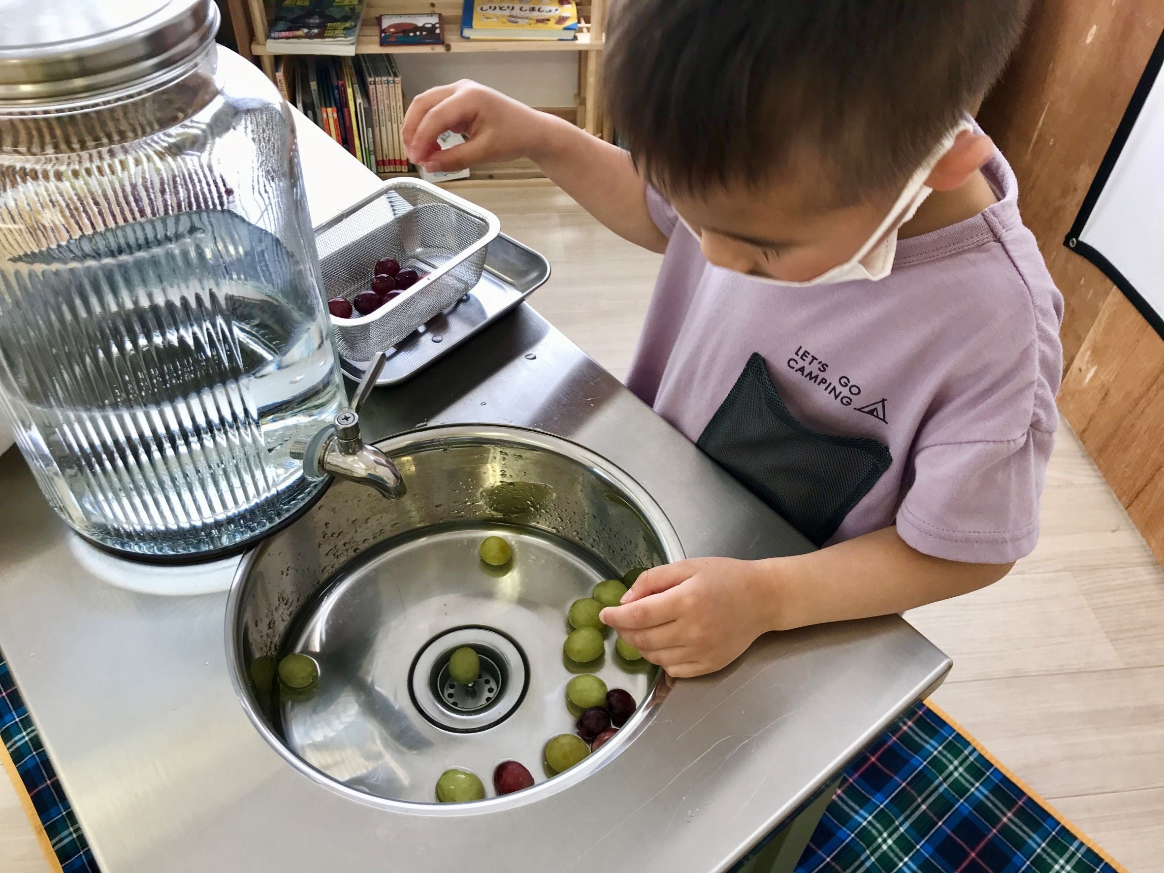 洗う、切る、混ぜる、自分の背の高さに合ったキッチンだから集中できる