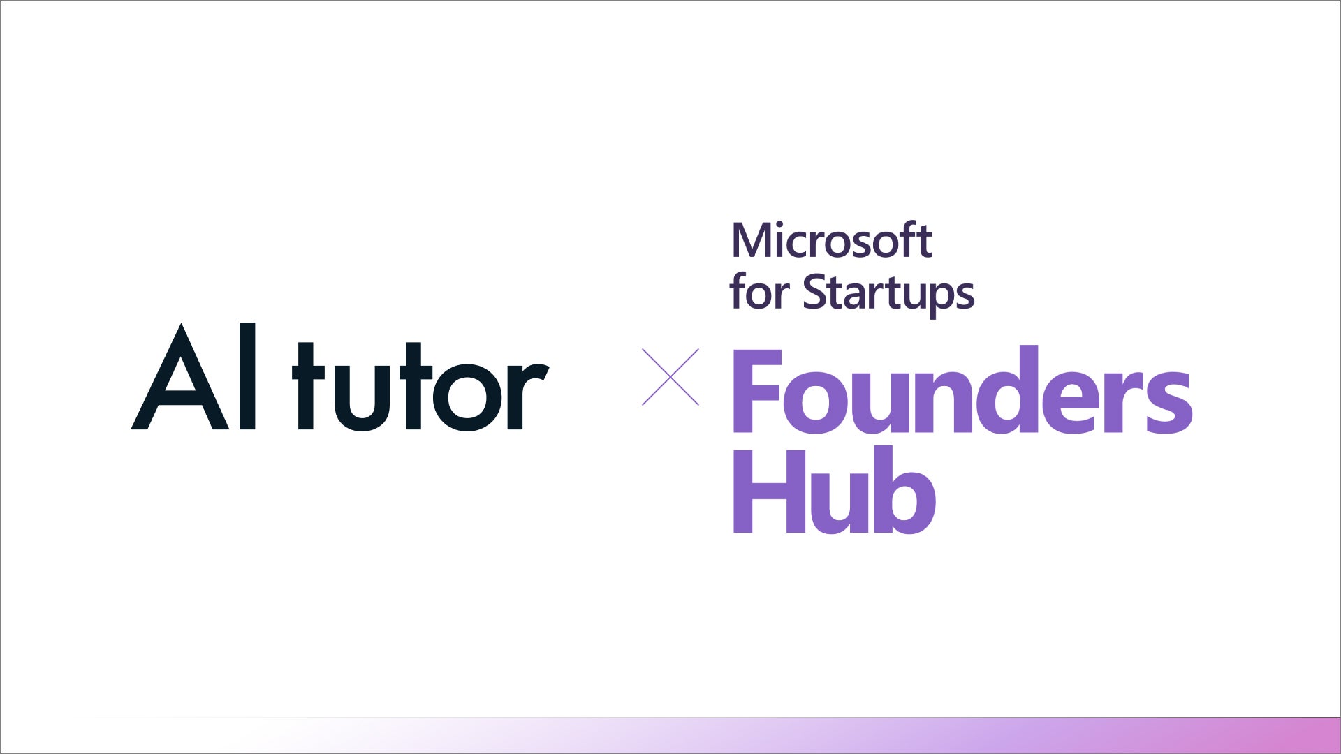 次世代家庭学習・家庭教師アプリ「AI tutor」がMicrosoft for Startups Founders Hubに採択