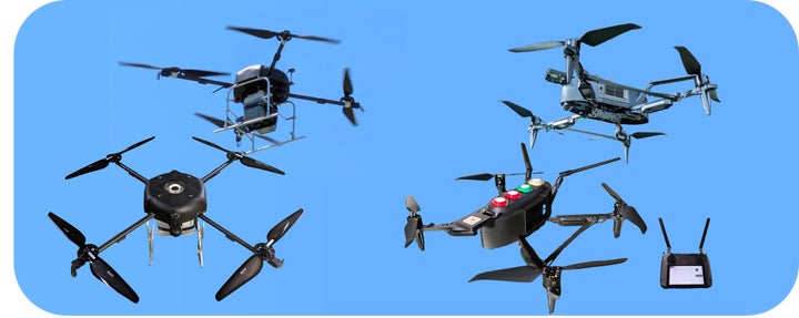 4時間飛行可能な災害対応ドローン「Derd」と小型大気観測ドローンを 4時間飛行可能な災害対応ドローン「Derd」と小型大気観測ドローンを