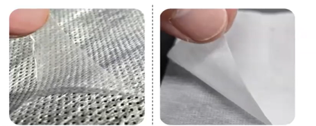 NafiaS®フィルタ(左)は従来フィルタ(右)の200分の1の厚さ