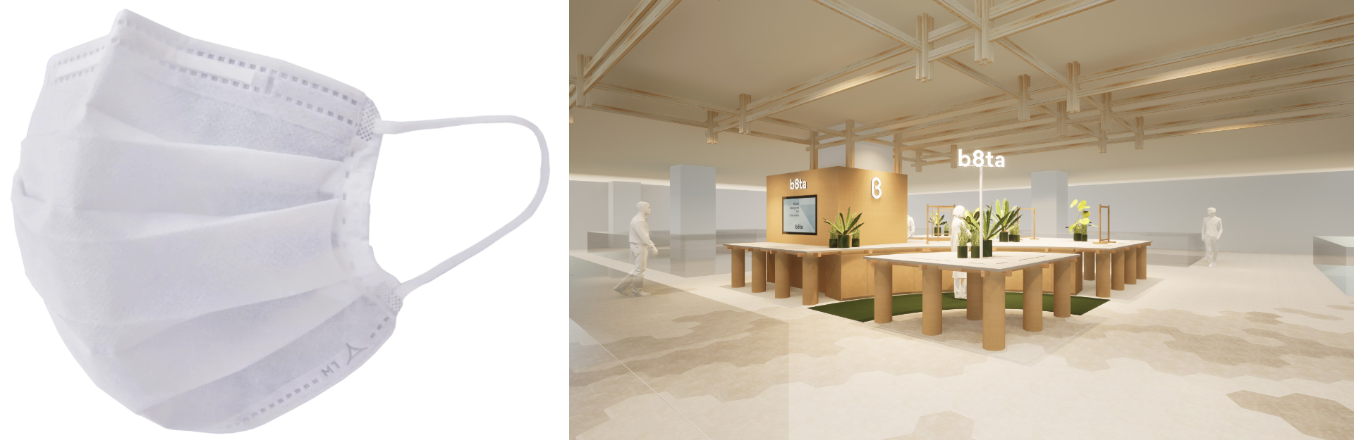 ナノテク素材の高機能マスク「AIR M1」と4月12オープンの b8ta Osaka–Hankyu Umeda