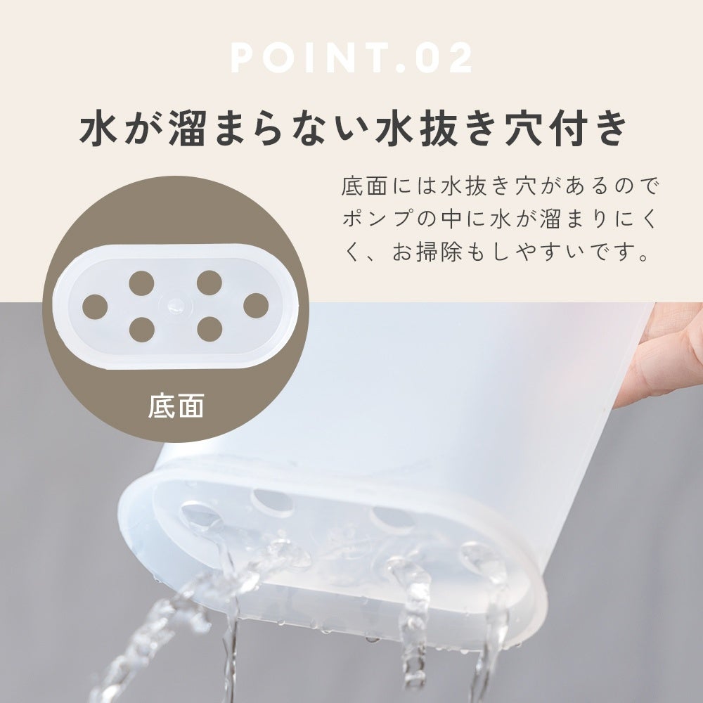 詰替えパックごとスッポリ！シャンプーなどの詰替えに便利な