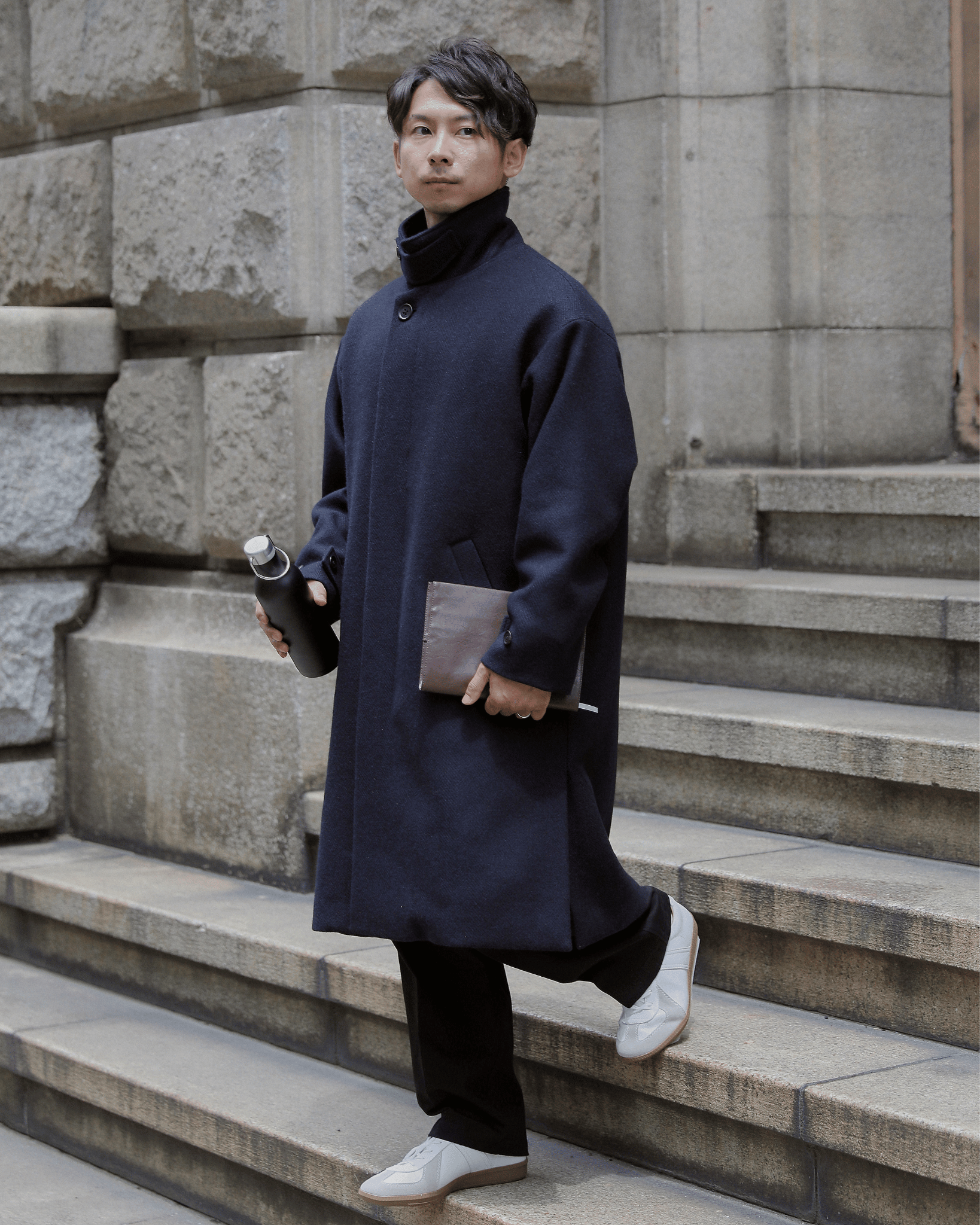 身長160cm男性のためのファッションブランド「calm160」大丸福岡天神店