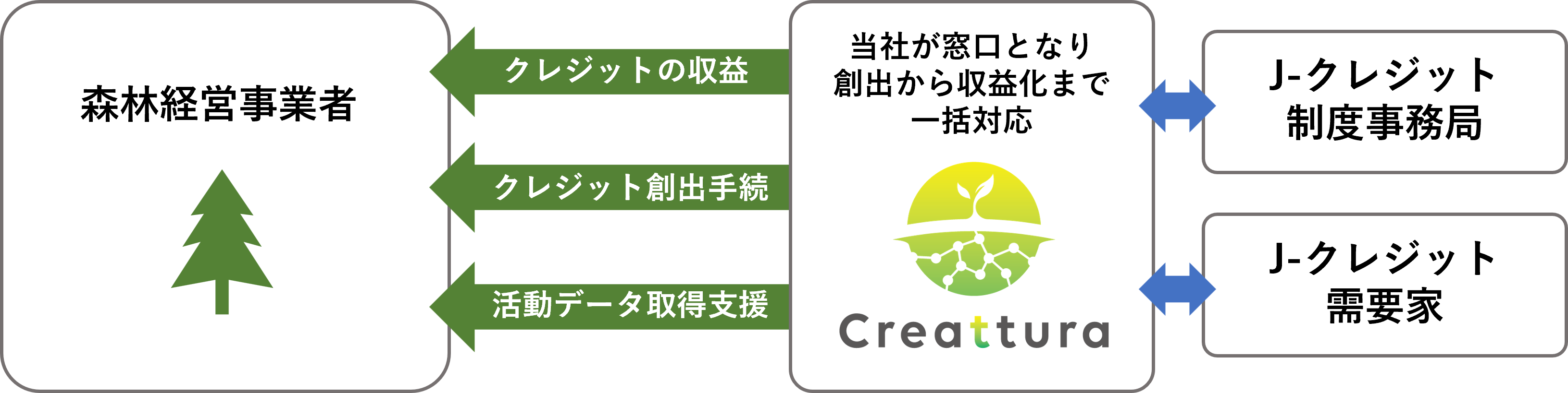 クレアトゥラ森林カーボンクレジット支援