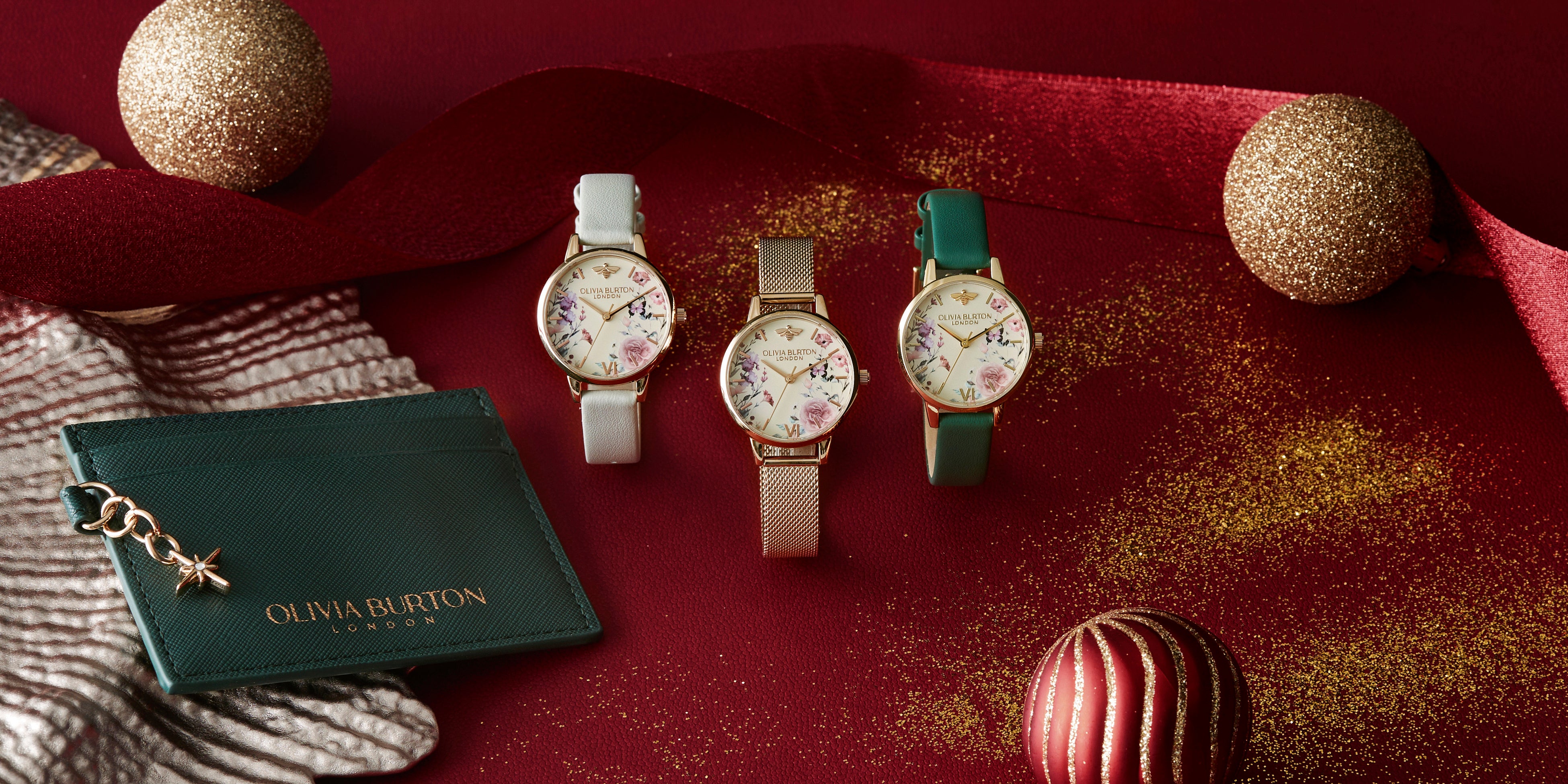 冬の庭の花々を閉じ込めて。オリビア・バートン新作腕時計「イラスト