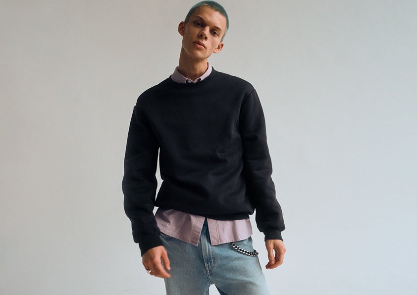 リラックスフィットスウェットシャツ¥999