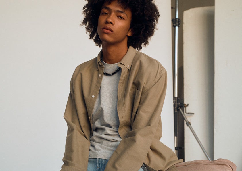 リラックスフィットオックスフォードシャツ¥2,499