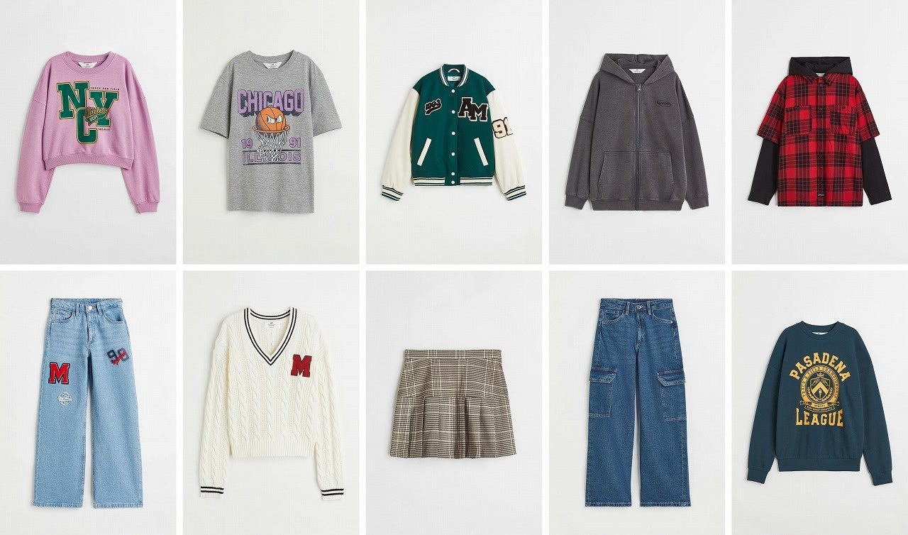 ※H&Mヤングキッズ向け秋の最新コレクション（135-170cm）
