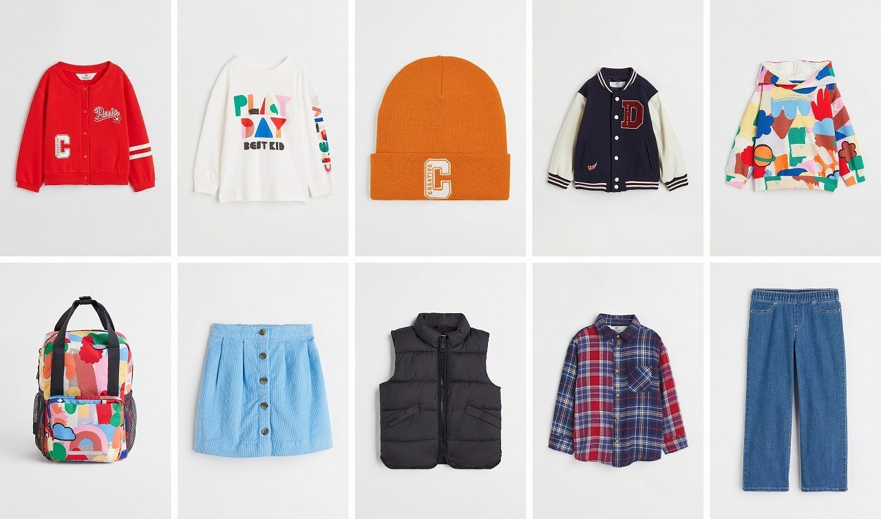 ※H&Mキッズ向け秋の最新コレクション（90-140cm）