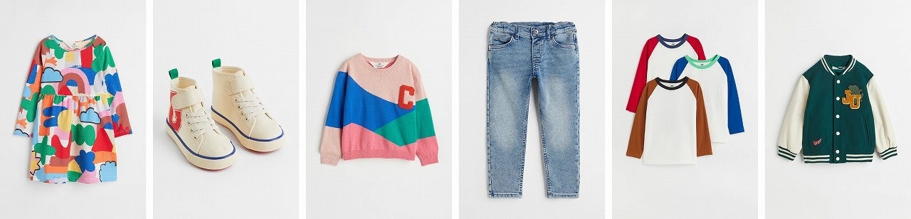 ※H&Mキッズ向け秋の最新コレクション（90-140cm）公式オンラインストア限定商品 