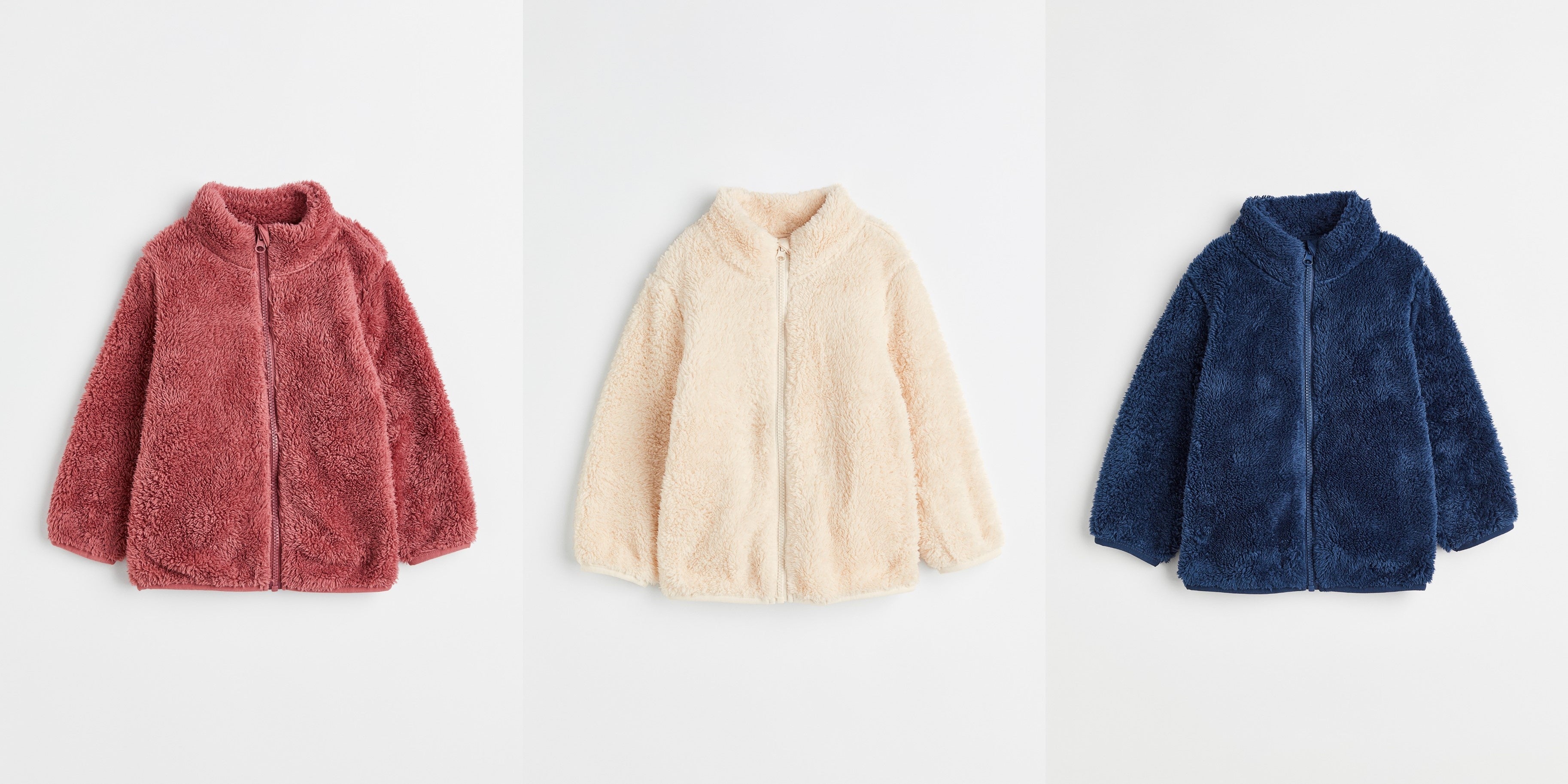 H&Mキッズ 最新秋冬コレクション ボアジャケット￥1,499 