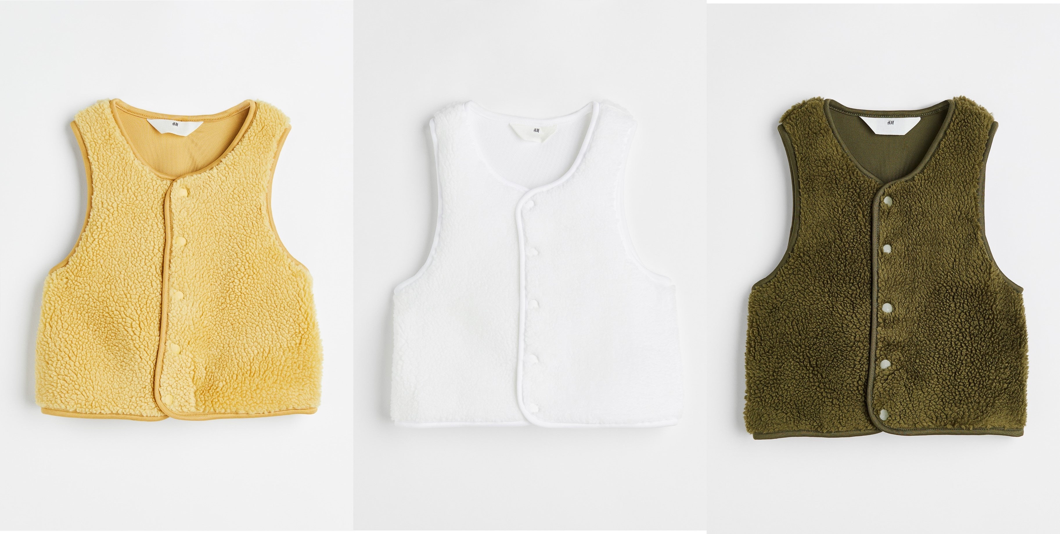 H&Mキッズ 最新秋冬コレクション ボアベスト￥1,999