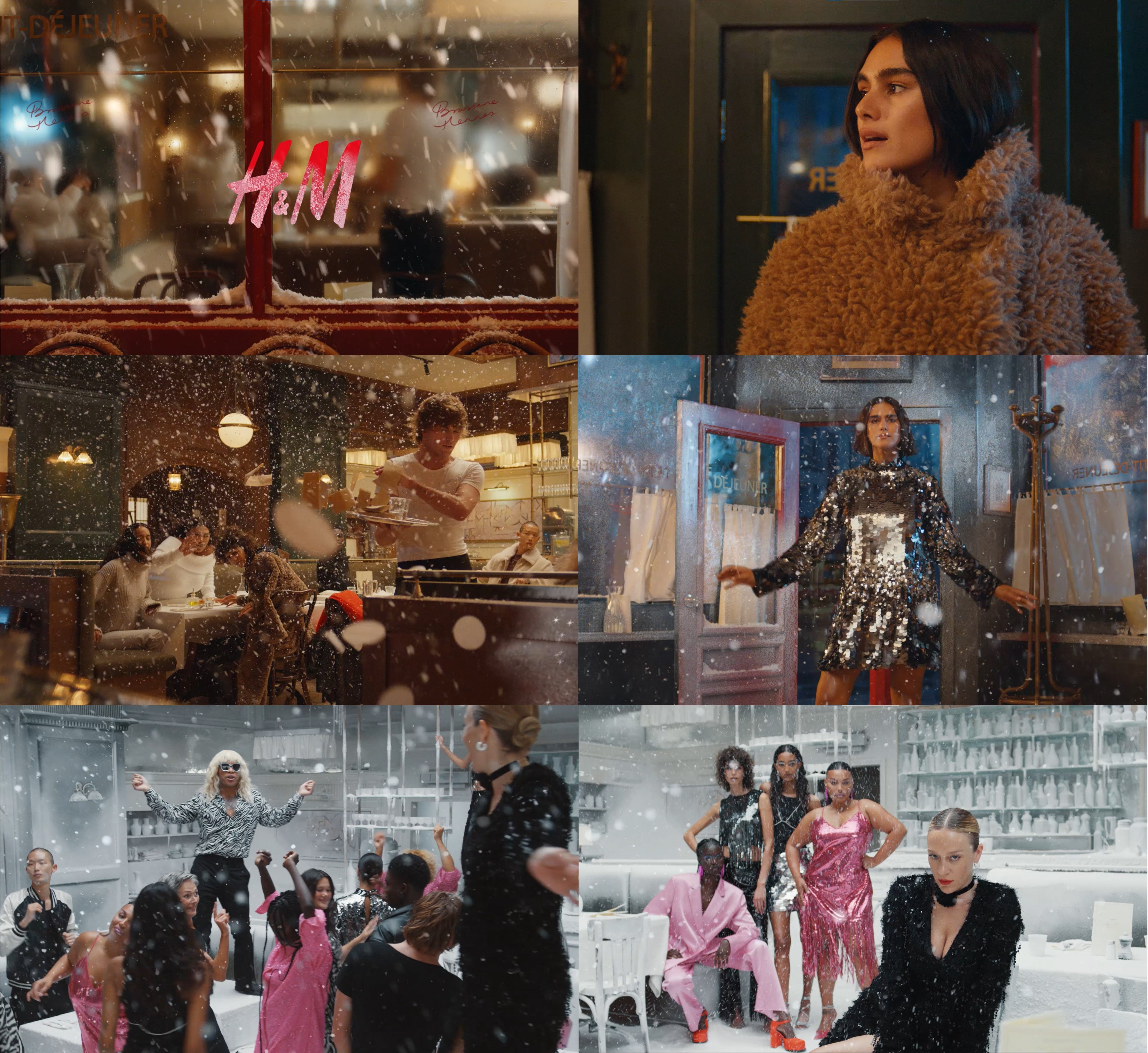 H&M 2022年 ホリデーキャンペーン 「Brasserie Hennes（ブラッスリー・へネス）」キャンペーンムービー 