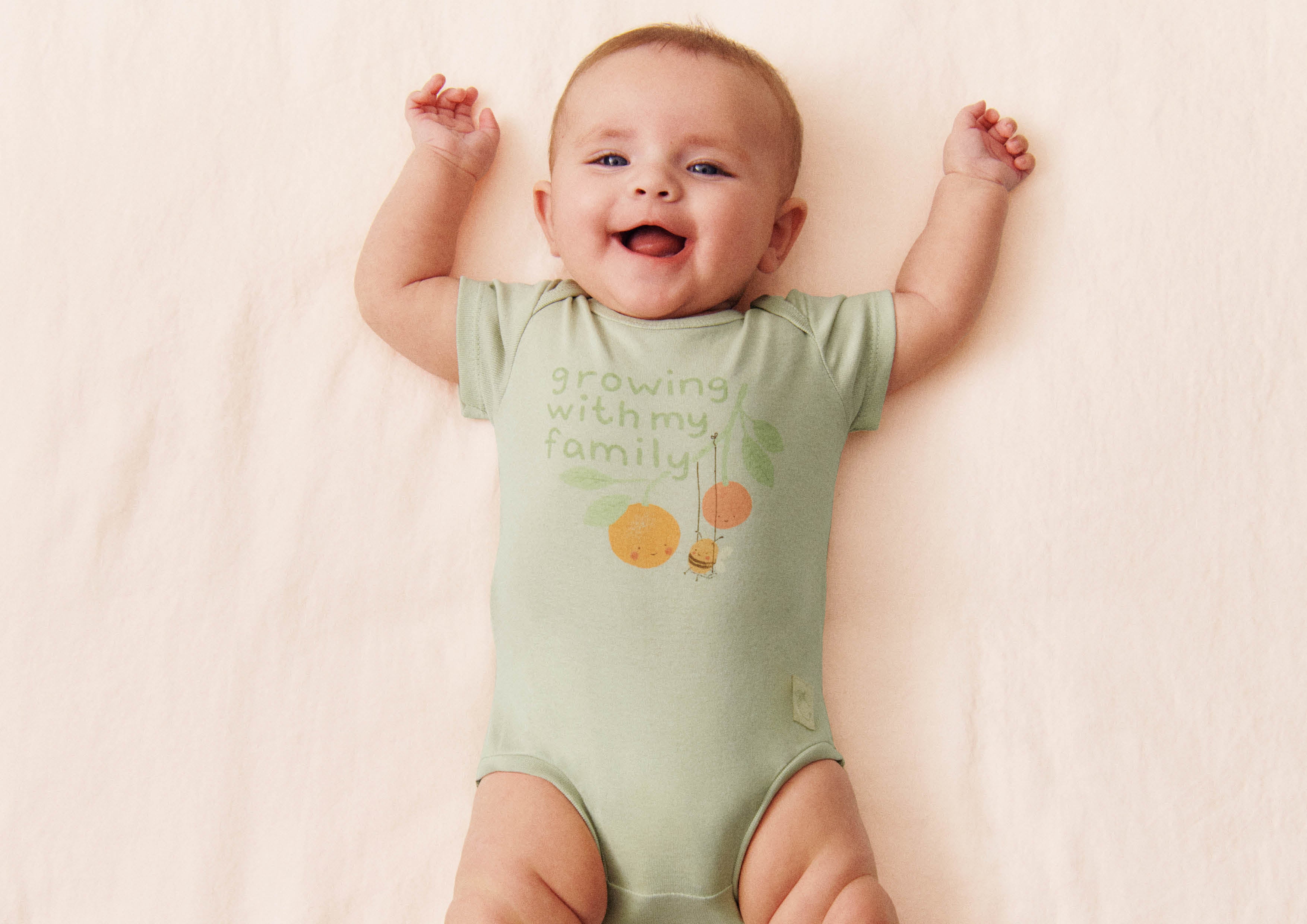 H&Mベビー新生児向け（50－75cm）コレクション「Cradle to Cradle 認証®」アイテム画像：コットンジャージーボディスーツ¥999