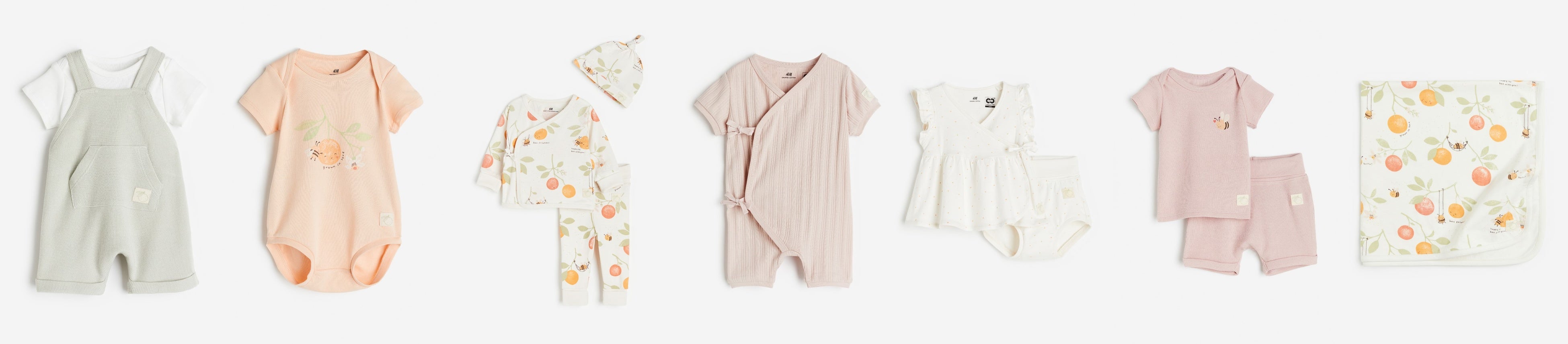 H&Mベビー新生児向け（50－75cm）コレクション「Cradle to Cradle 認証®」アイテム画像