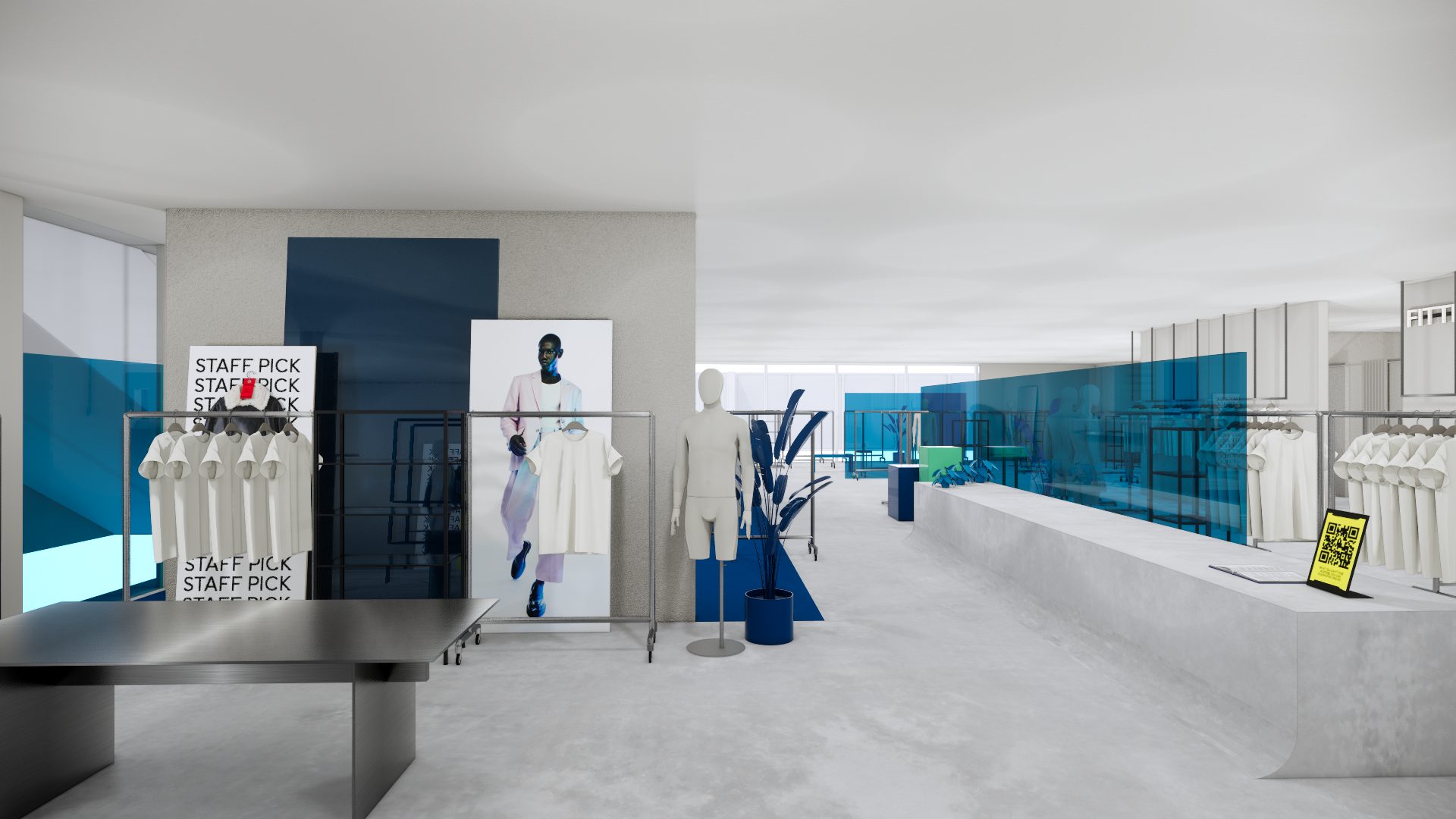 H&M 銀座並木通り店の店内イメージ図