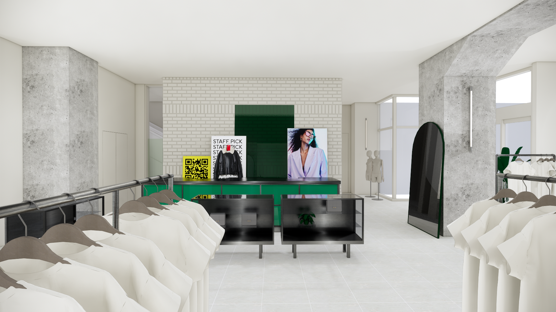 H&M 銀座並木通り店の店内イメージ図