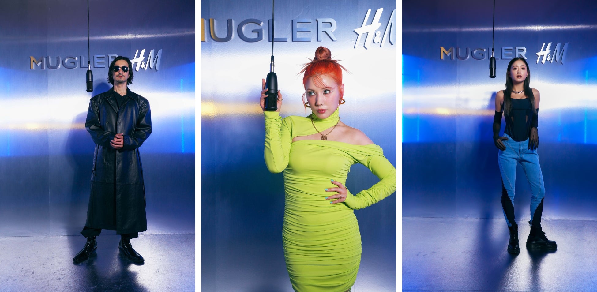 H&M 2023年 デザイナー・コラボレーション 「Mugler H&M(ミュグレー エイチ・アンド・エム)」金子ノブアキ 仲里依紗 池田美優