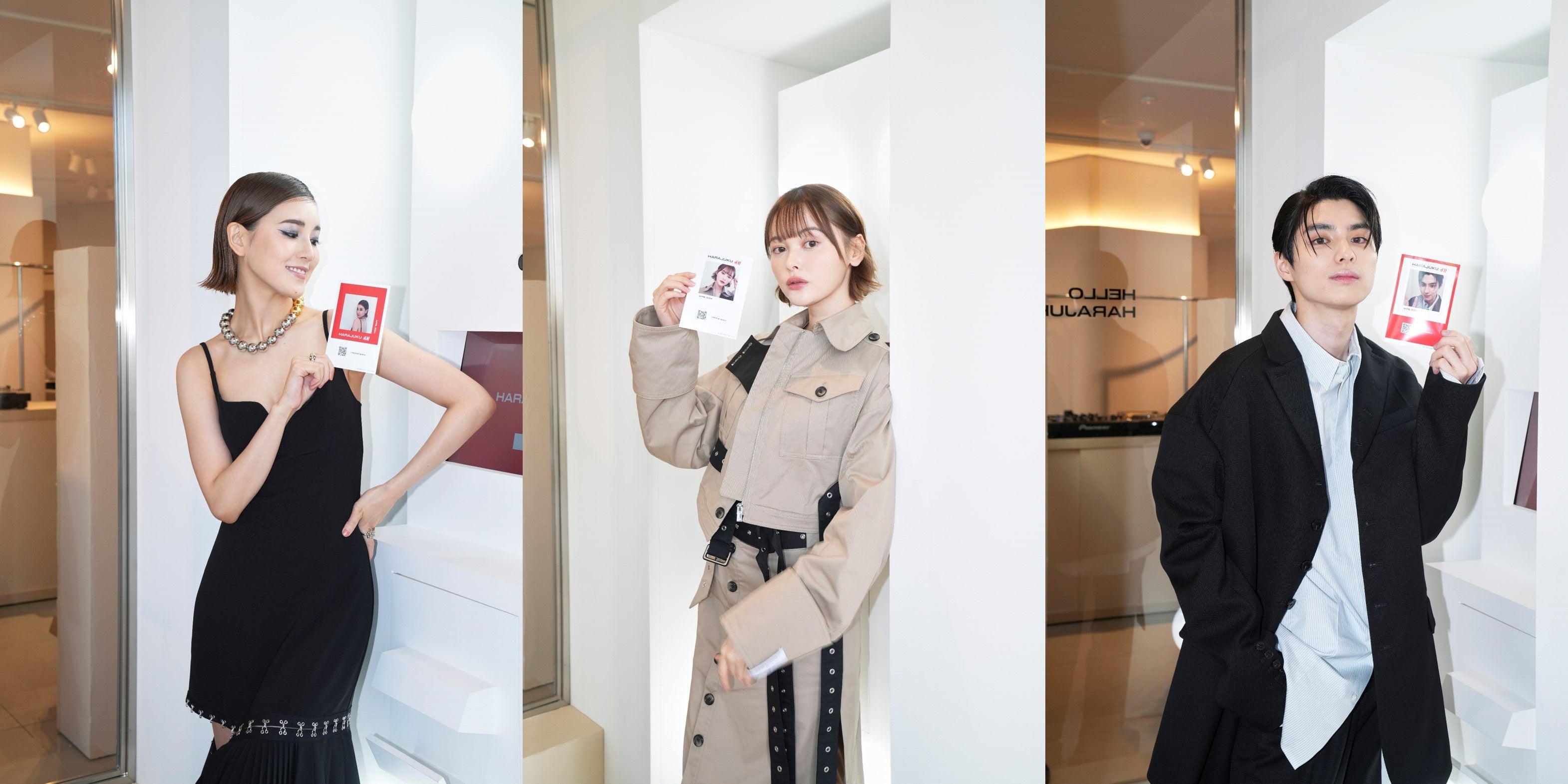 藤井夏恋、玉城ティナ、本田響矢　H&M 2024年 デザイナー・コラボレーション 「rokh H&M（ロク・ エイチ・アンド・エム）」