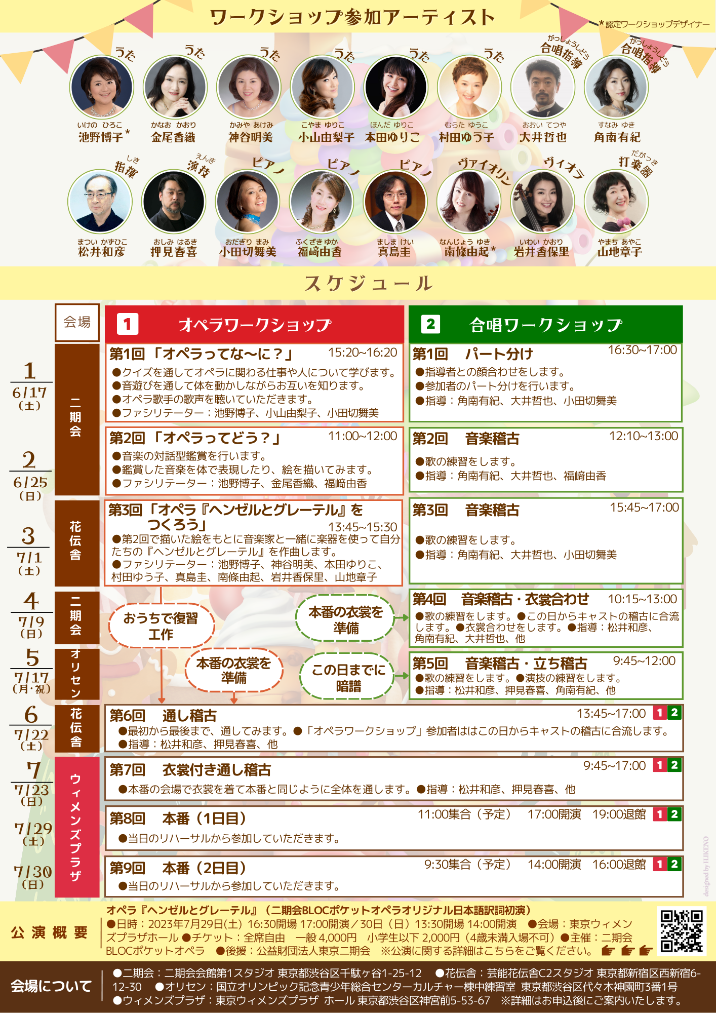 ワークショップのスケジュール