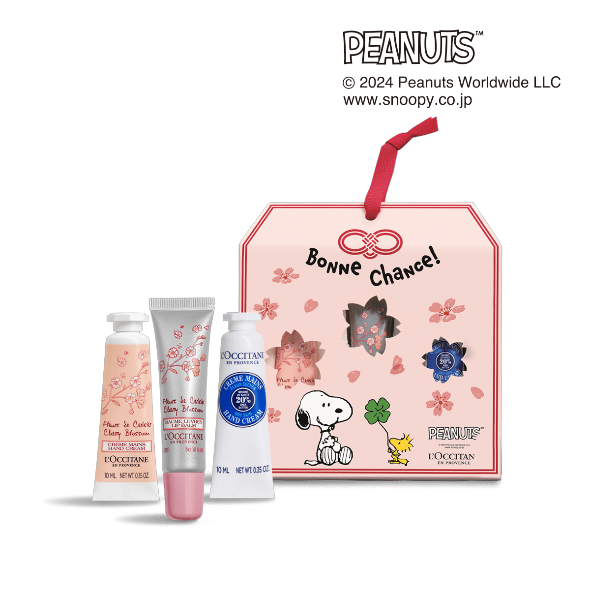 ロクシタン　スヌーピー　コラボセット ロクシタン×PEANUTSコラボ 年末年始や合格祈願ギフトにぴったりな限定