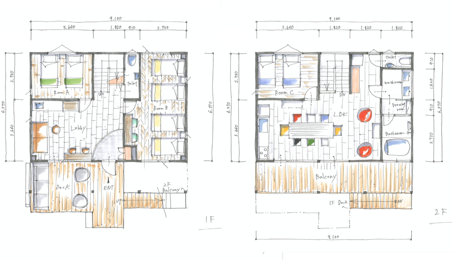 建物内パースデザイン