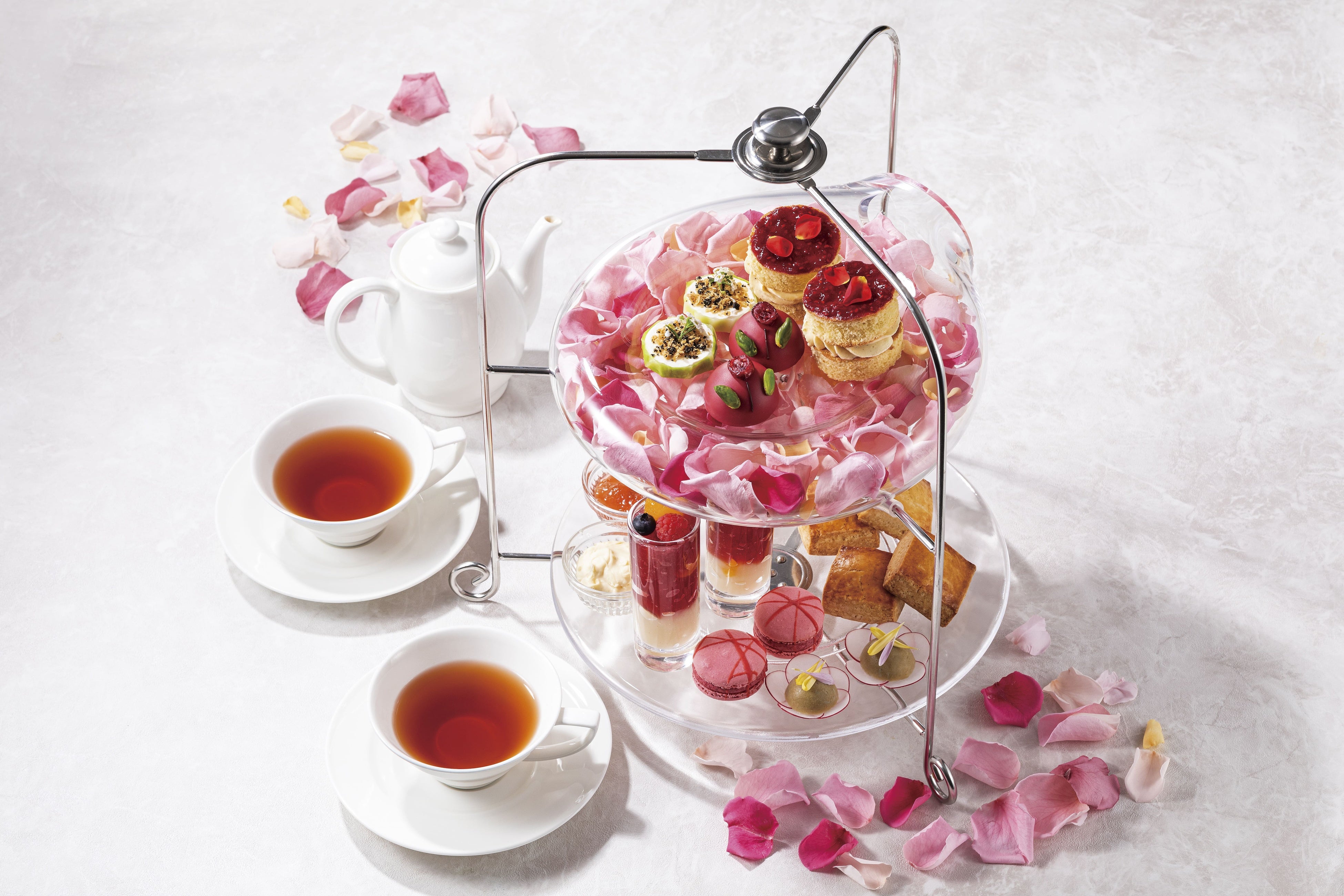 Printemps Blue Brick Tea Set ～春のブルー・ブリック・ティーセット～
