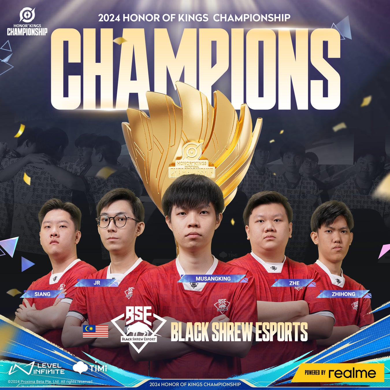 【速報】Black Shrew Esportsが「2024 Honor of Kings CHAMPIONSHIP」優勝! 【速報】Black Shrew Esportsが「2024 Honor of Kings CHAMPIONSHIP」優勝!