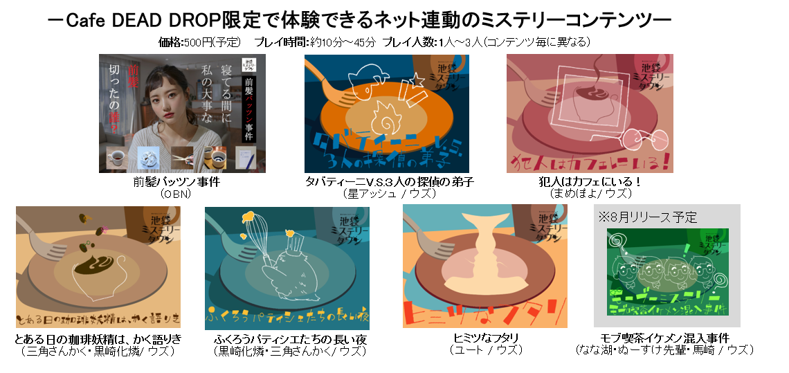 ネット連動のミステリーコンテンツ