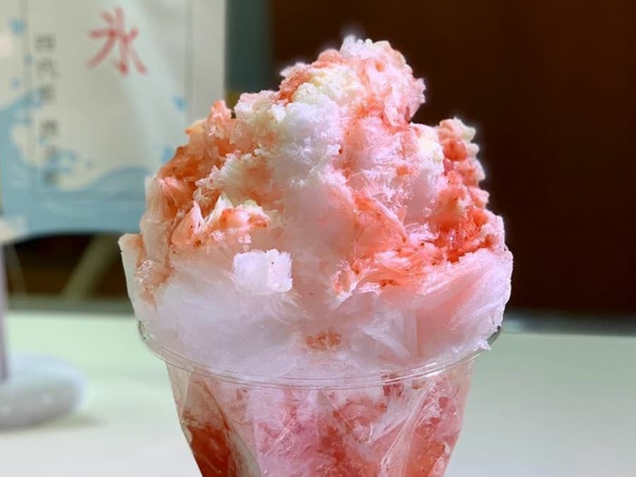 日光天然氷のかき氷 とちあいかいちご