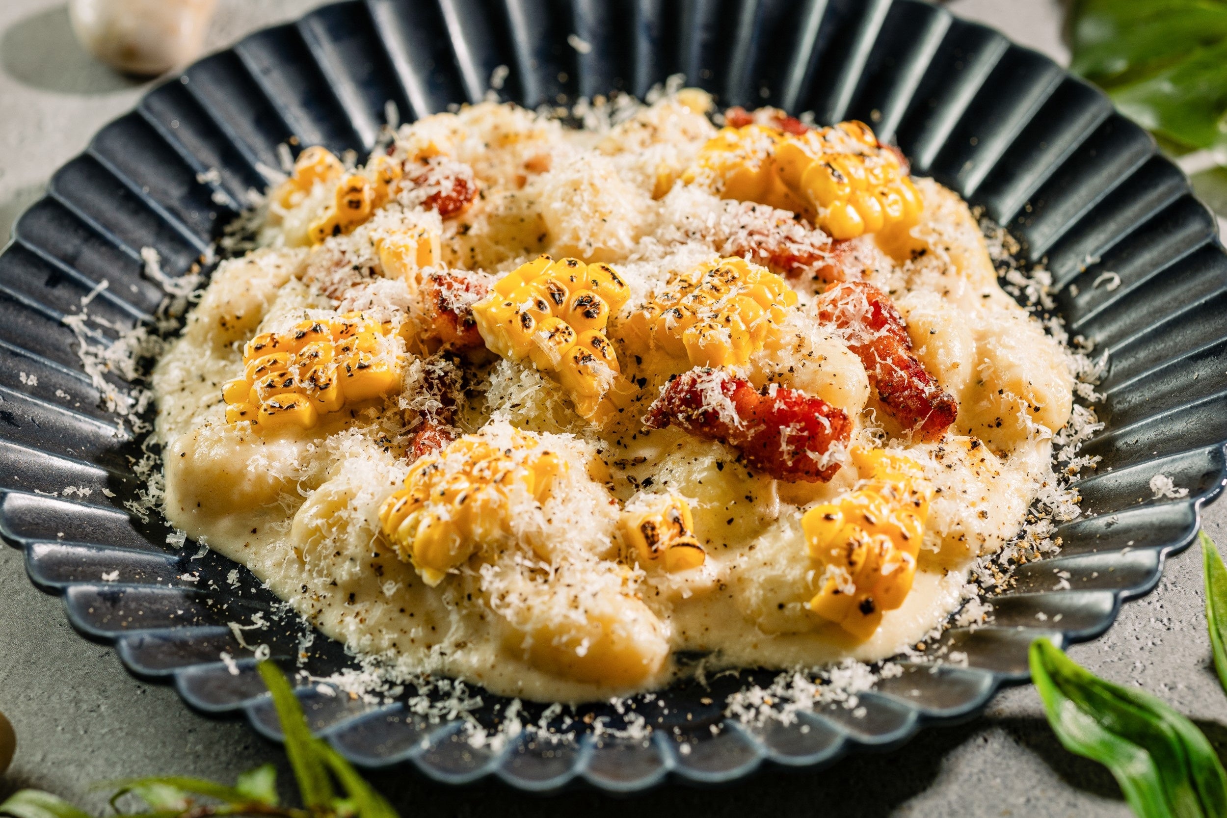 トウモロコシと自家製パンチェッタのクレマ ニョッキ