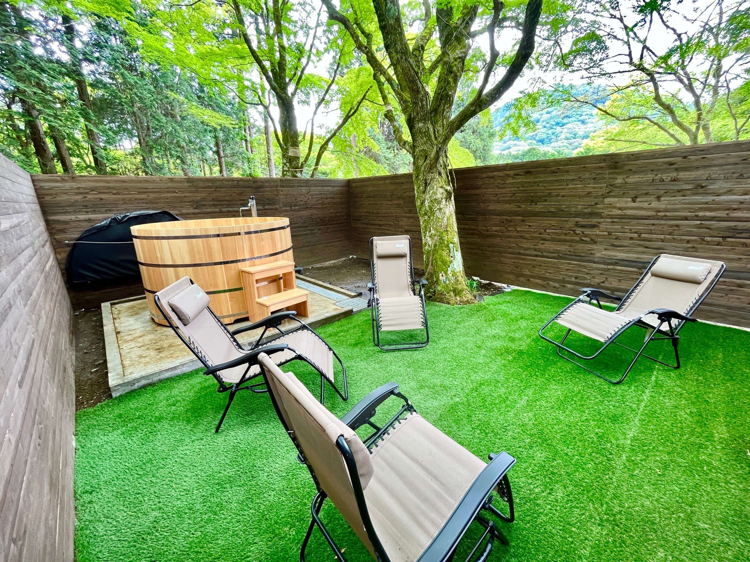 ととのいスペースにはインフィニティチェアをご用意