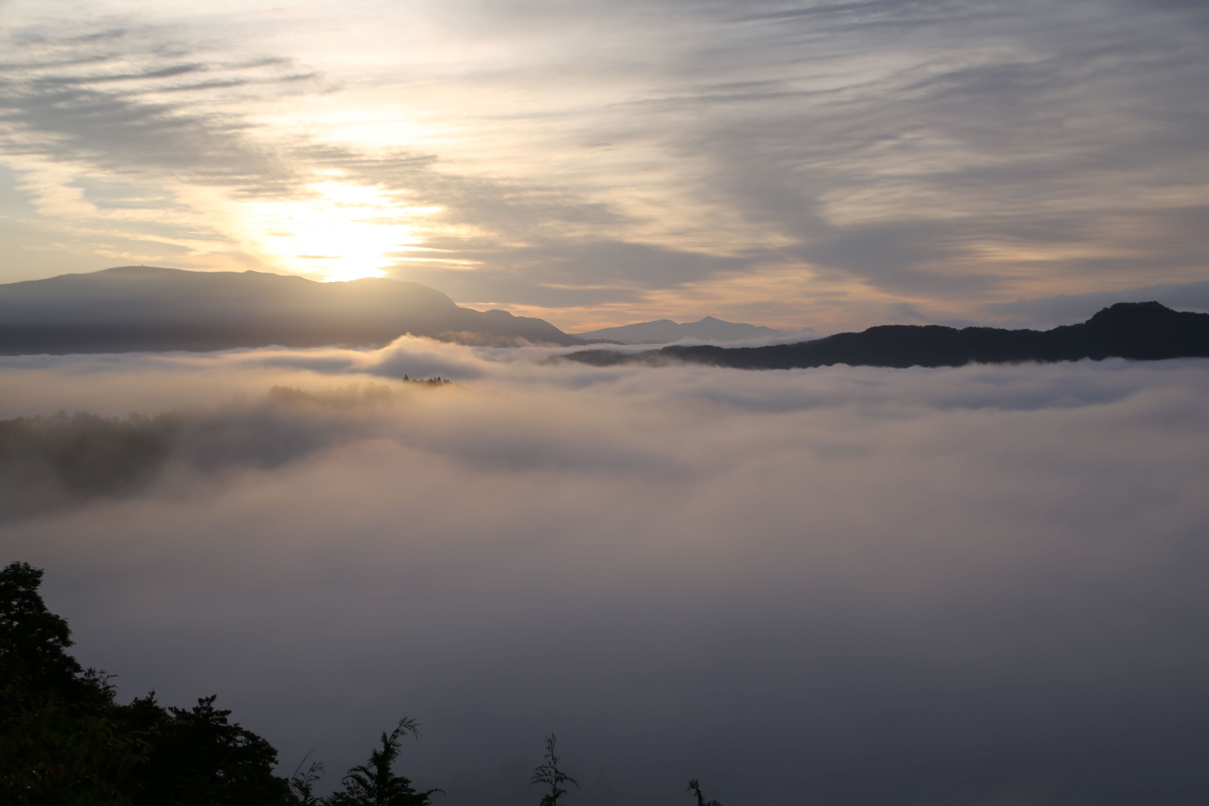 運が良ければ雲海に出会える
