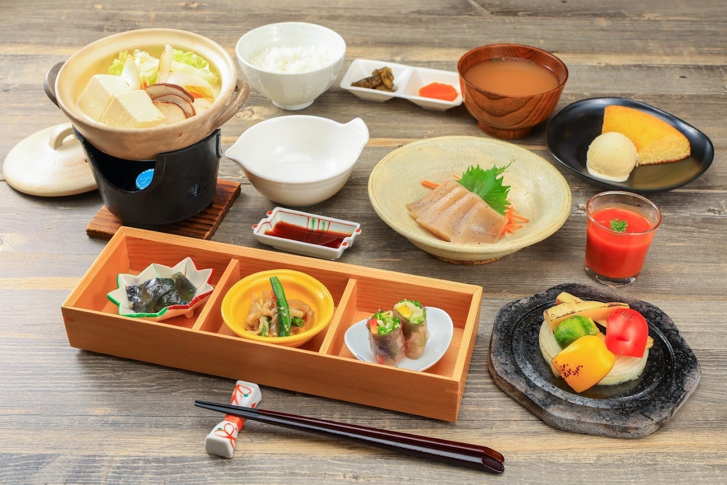 野菜を中心としたお食事メニュー