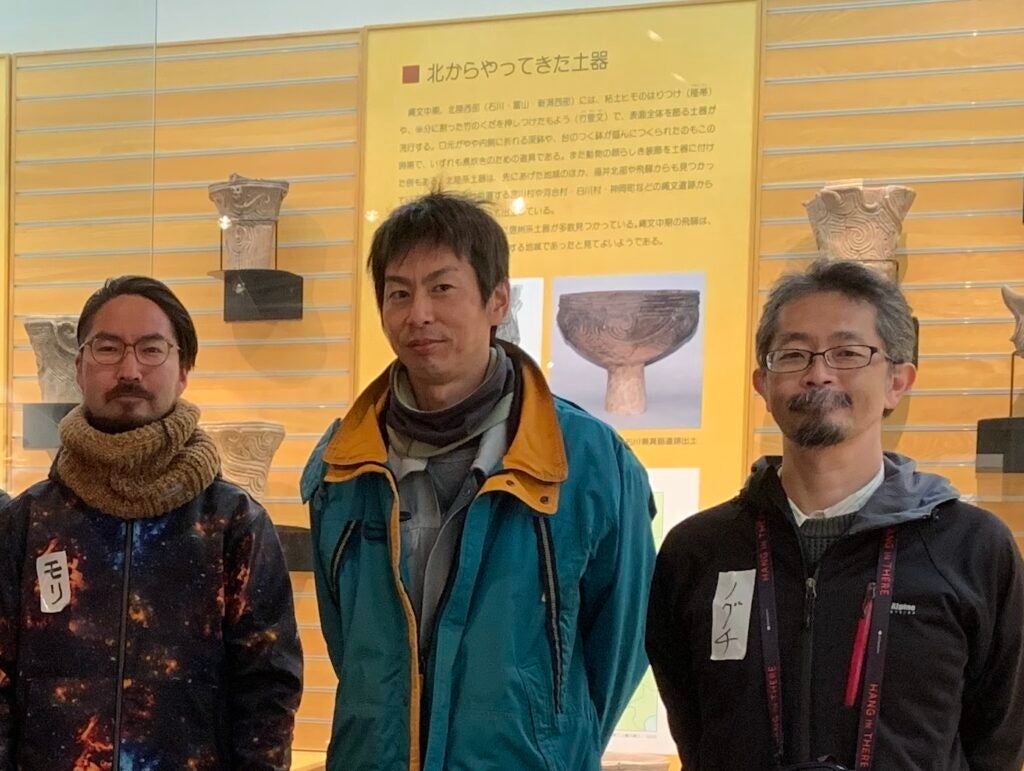 写真真ん中が三好さん　左は森さん　右は野口さん