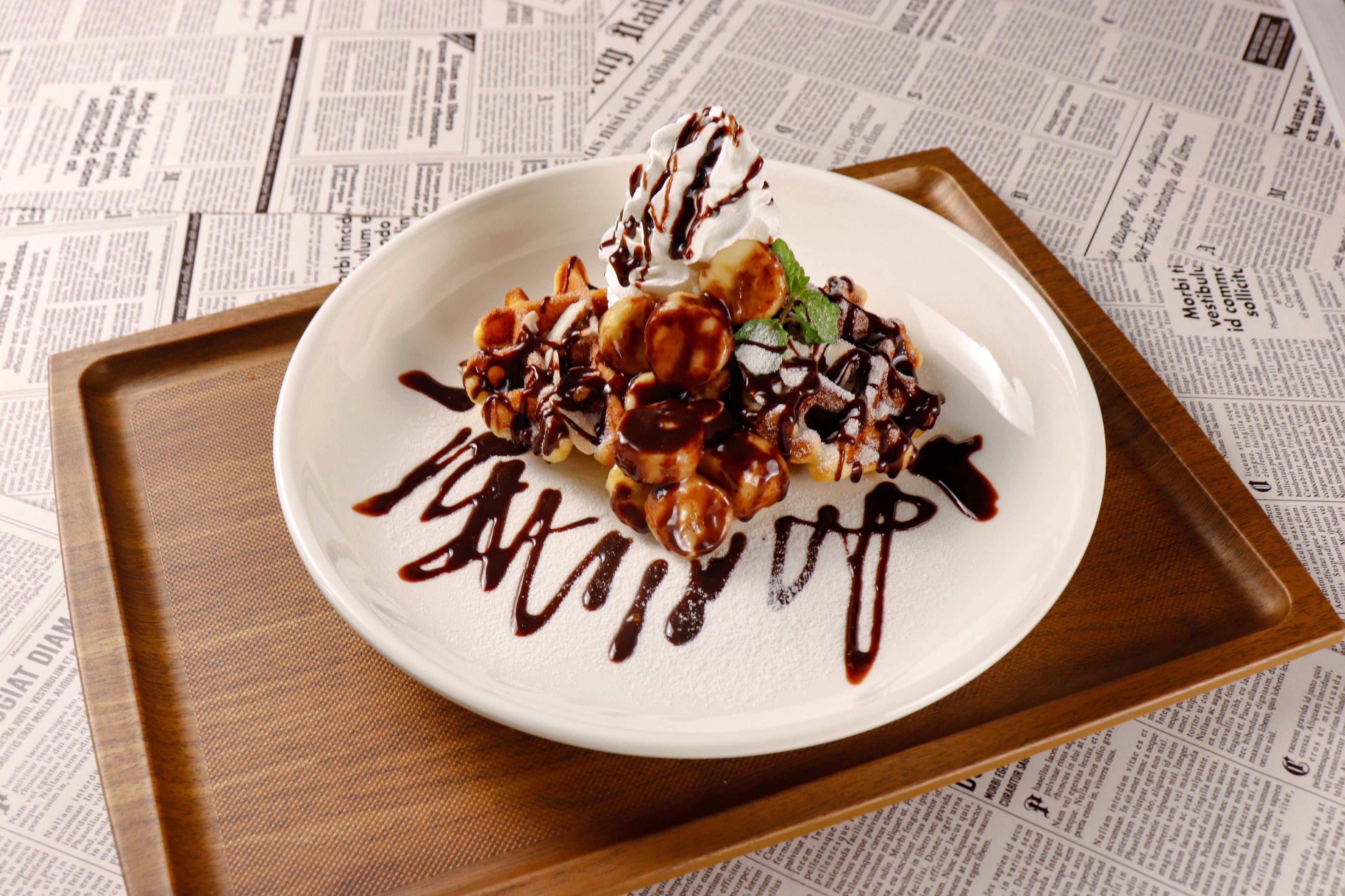 プレートチョコバナナ