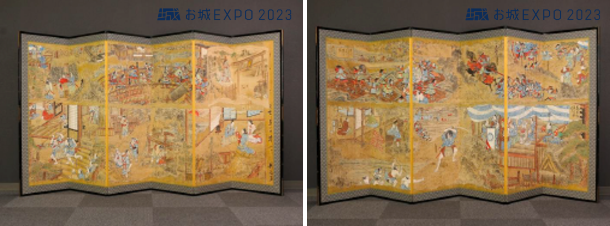 「絵本太閤記屏風」