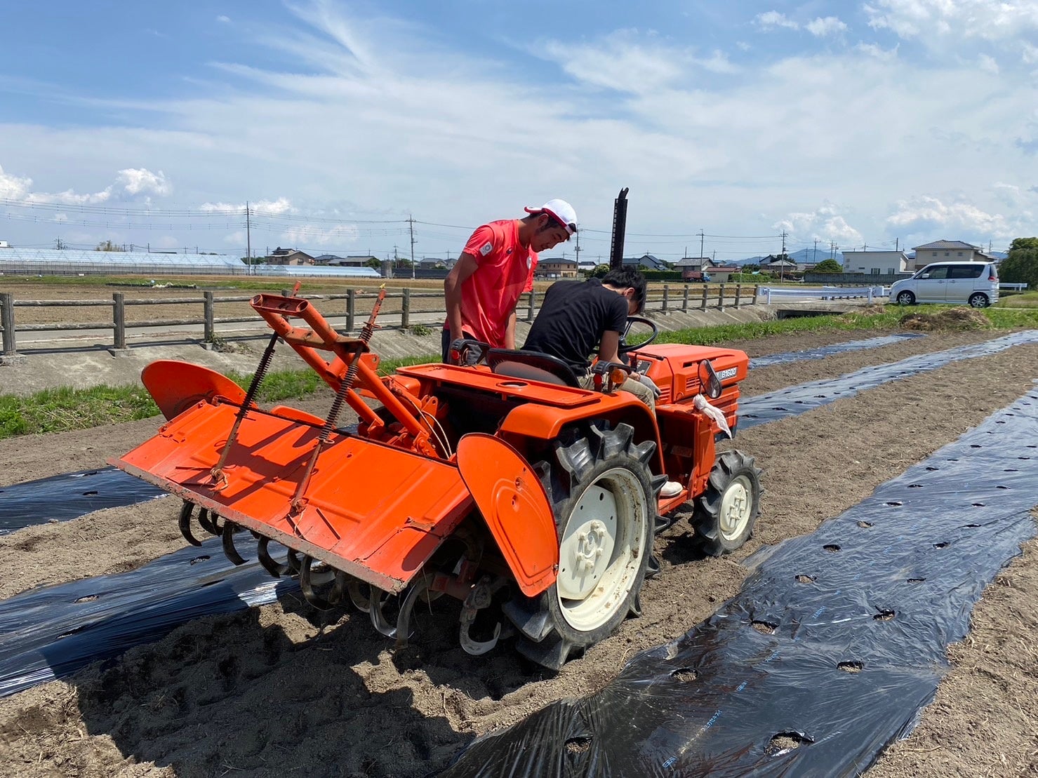 クールコネクトの農地での研修風景