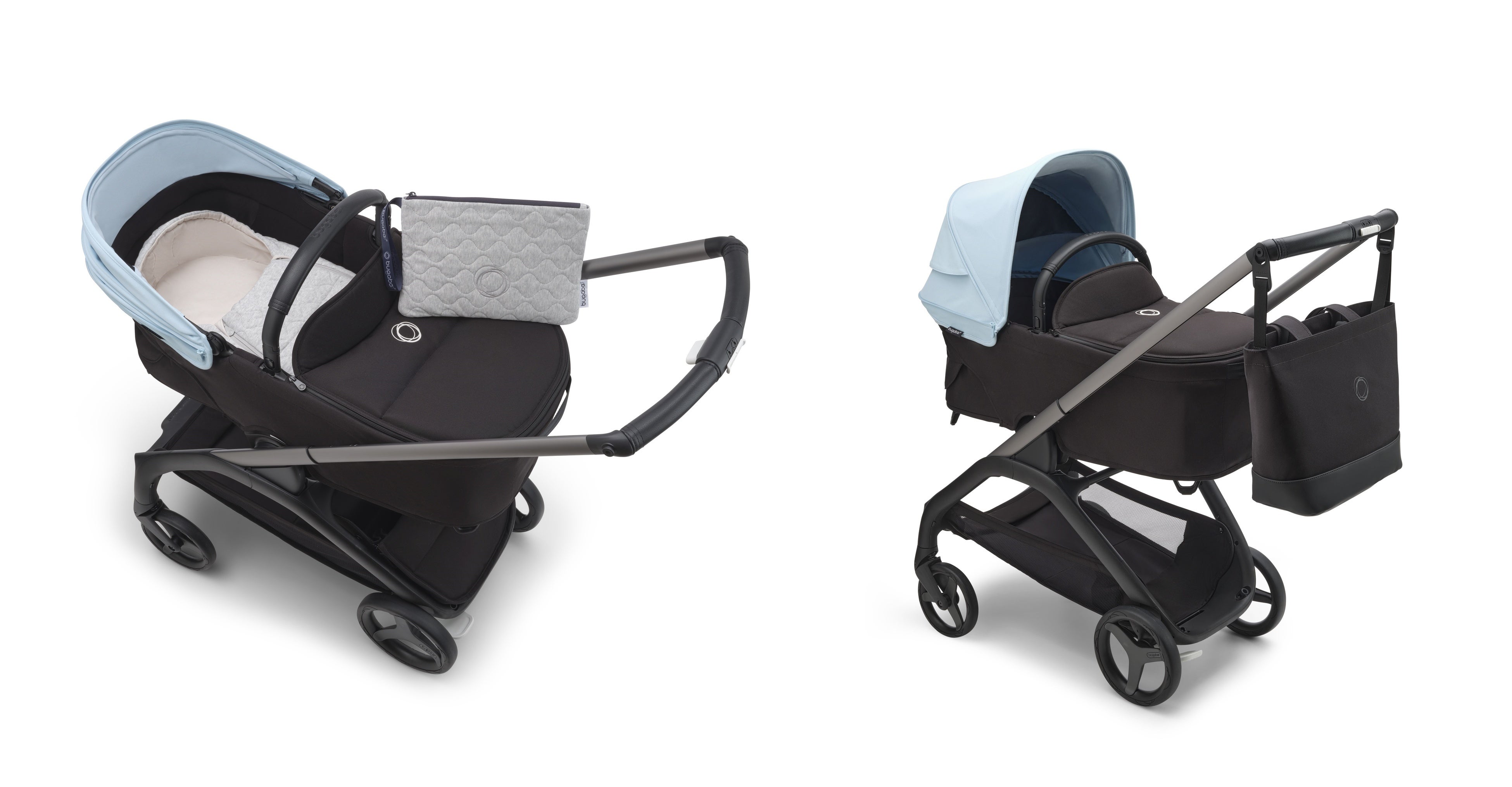 バガブー ドラゴンフライ bugaboo ベビーカー 美品 グレー ブラック バガブードラゴンフライ/ブラック×グレイメランジ/ブラック